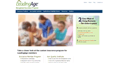 Desktop Screenshot of leadingageinsurance.com